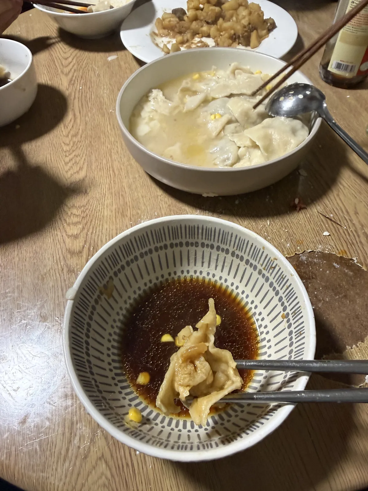 吃到自己包的饺子